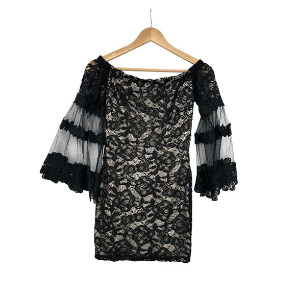 Venus Dress Womens Sz M Whimsigoth Goth Lacy Witchy Fairy Grunge Edgy - Picture 1 of 11